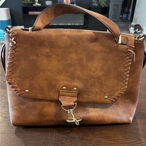 Steve Madden Brown Leather Handbag